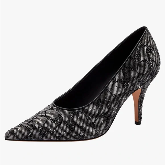 Coach Womens Daisy Pump in Crystal Signature Jacquard - Picture 1 of 7